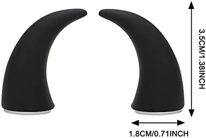 Tomall 2pcs 3D Devil Bull Horn naljepnice za uređenje automobila za automobilsku ploču za automatsko upravljač Kompatibilan sa Mini-a