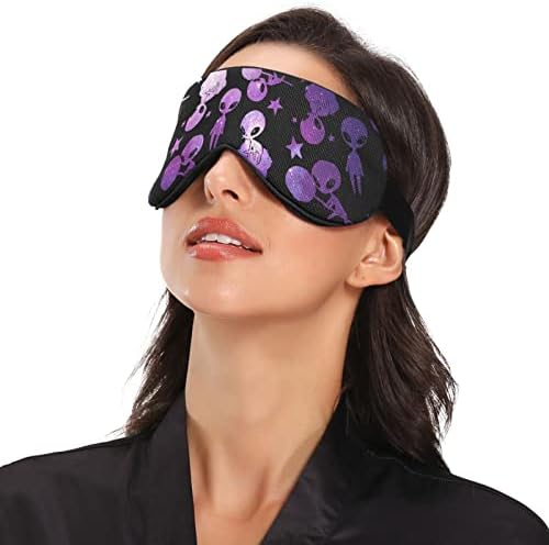 Unisex Sleep maska ​​za pripravnosti Muffin-Alien-Galaxy Night Sleep Maska Komforno omotač hladovine