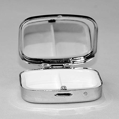 Ljubav prema stomatološkoj opremi kvadratna Mini kutija za pilule Organizator metalnih lijekova za putovanja prenosiva futrola za