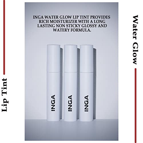 Boja za usne INGA Water Glow sjajna i sjajna / bez ljepljive | dugotrajna