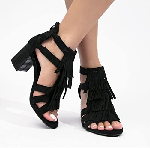 Lethe Ljetne sandale za žene 2022 Dressy Square Open Haljine cipele Slingback Outdoor Sandale slajdova Vjenčana haljina Cipele