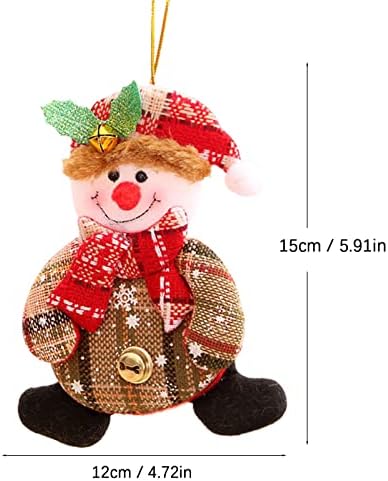To je prekrasan životni božićni ukras zvono na vrpci u kutiji s monijom suvenir svijetlim ukrasima