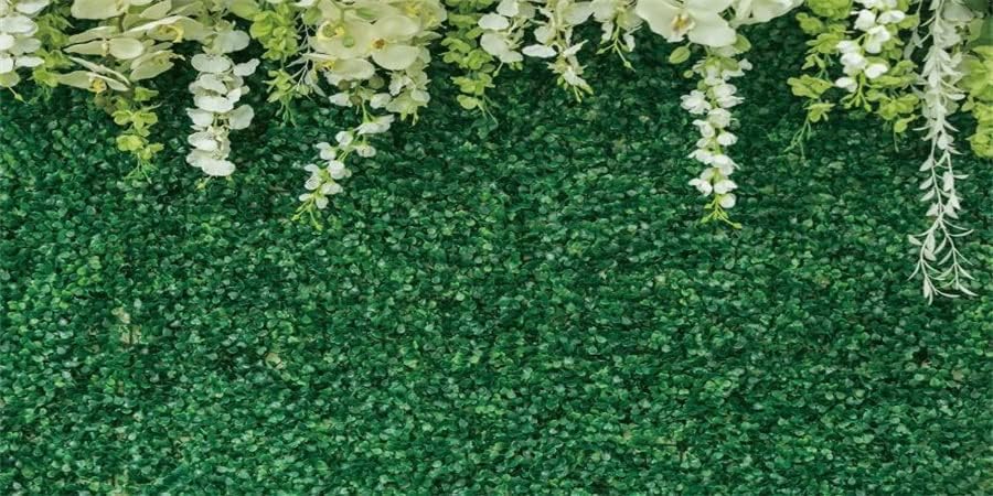 Yeele 20x10ft greenery zid pozadina zeleni listovi bijeli bijeli cvijet fotografija pozadina za svadbeni tuš Svadbeni prijem ceremonija
