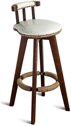 Kreativna jednostavna jednostavna atmosfera Retro prednja stolica, drvena pozadina kreativna papučica Rotatable Stol salon salon Lounge