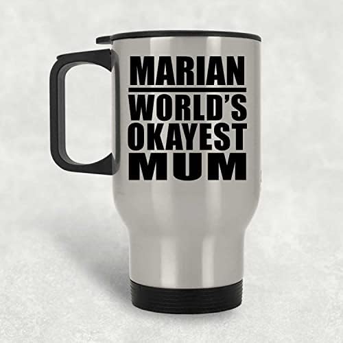Dizajn Marian World's'sheova mama, srebrna putna krila 14oz izolirana od nehrđajućeg čelika, pokloni za rođendan godišnjica Božićne