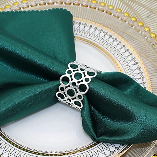 Xjjzs prstenovi okrugli serviet kopče za božićne vjenčanje za odmor Porodični okupljani dekor stola