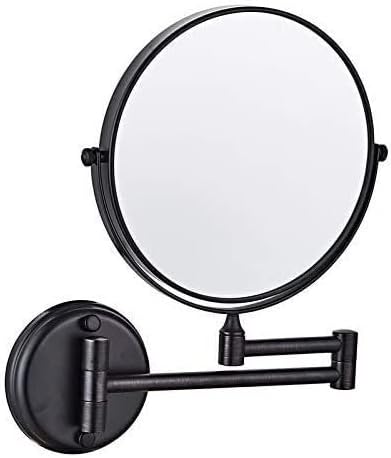 SHAUNI ogledalo za šminkanje sklopivo Hotelsko kupatilo teleskopsko ogledalo zid dvostrano uvećanje ogledalo za ljepotu zid bez vješanja