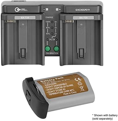 Zeleni ekstremni dualni punjač za baterije za Canon LP-E19, LP-E4 i LP-E4N baterije