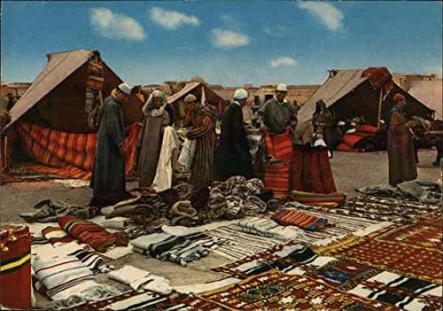 Beduini Prodaju Tepihe Afrika Maroko Originalna Vintage Razglednica 1970