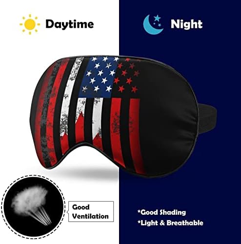 Američka kanadska zastava za spavanje maska ​​za oči Soft Funny Shade oka za spavanje očiju za spavanje za putovanja