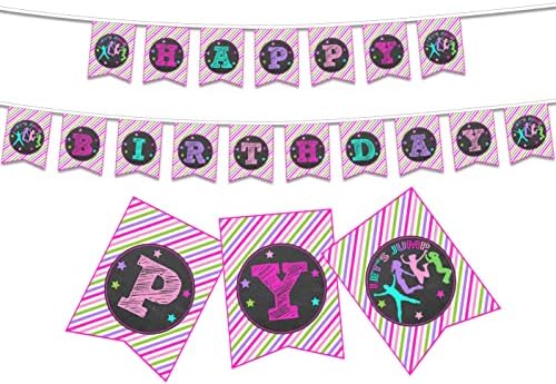 Jumping Theme Birthday Banner, bounce House ili jumping Birthday Party Supplies and Decorations, Bounce Party Dekoracije Backdrop