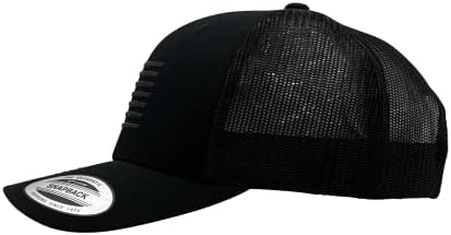 Ponos američka zastava šešir vojni Premium 3D Patch Snapback bejzbol kapa za muškarce žene: ukrašena u SAD crnoj boji