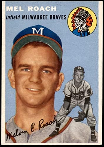 1954. TOPPS 181 Mel Roach Milwaukee Braves Ex / MT Hrabre
