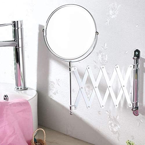 Dvostrano ogledalo za šminkanje ogledalo za kupatilo koje se proteže 7/8 inča kozmetičko zidno ogledalo za šminkanje ogledalo za brijanje