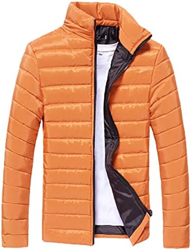 XZHDD lagane jakne za muške, jesen zimske kapute sa zatvaračem bomber jakna Pakirana odjeća vjetrovitarnicu Ugodno izdržljiv mekani
