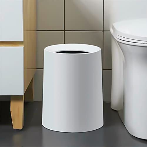 Zhaolei Nordic Style može dvostruko sloj papirnog košara okruglog oblika za kupaonicu kuhinju dnevni boravak spavaće sobe bijelo smeće