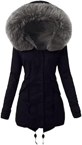 Hutjdha ženske zimske kapute zimski kaputi topla jakna dugačka parka kaput zimska jakna s krznenom oblogom