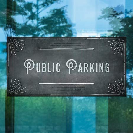 CGsignLab | Javni parking-naglašnji kutak prozor Cling | 24 x12