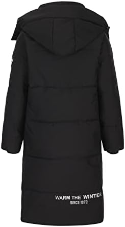 Puffer jakna Ženska topla kapuljača debela duljina pamučni kaput čisti boje u boji sa džepnim šiklim poticajem