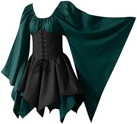 Noć vještica Viktorijanska haljina za žene Plus Size Srednjovjekovna Vintage tradicionalna Irska nošnja Retro kratka haljina sa korzetom