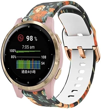 AXTI 18mm silikonske trake za trake Quick Fit narukvica za sat za Garmin Vivoactive 4s / Move 3S/Active s / Venu 2s pametne trake