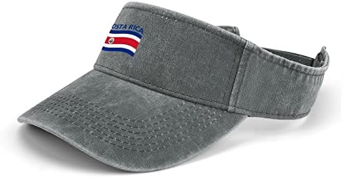 Zastava države Kostarika Sunčana Visorska kapa Podesivi traper bejzbol sportski šešir za muškarce žene