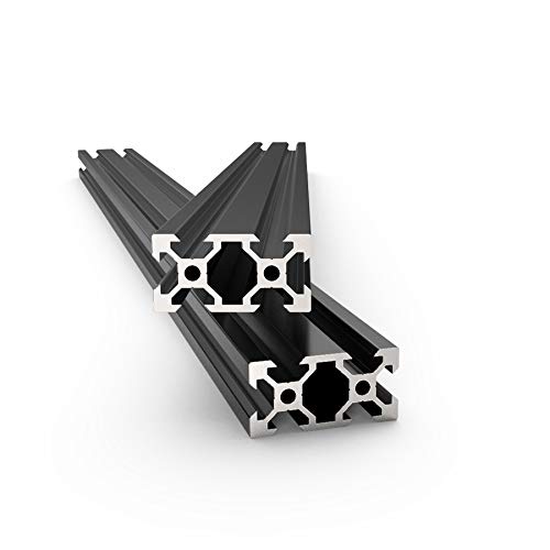 FEYRINX 2kom 2040 Aluminijumski ekstruzioni profil evropski Standard anodizirana Crna V Tip Linearna šina za 3d štampač, dužina 650mm
