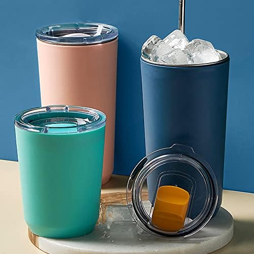 Jednostavna modna šalica od nehrđajućeg čelika Ručna čaša Ljetna ledena maltretirana čaša Prijenosna šalica za kavu za višekratnu