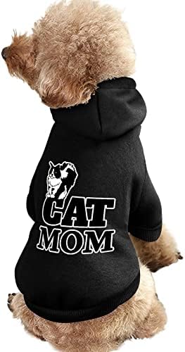Mačka mama mačka i hoodie pasa Mekana i topla pasa dukseri štenad za mali srednje kućne ljubimce XL