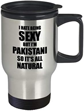 Seksi Pakistanski Travel Mug Funny Poklon Za Muža Ženu Bf Gf Pakistan Pride Kafa Čaj Izolirani Poklopac Commuter