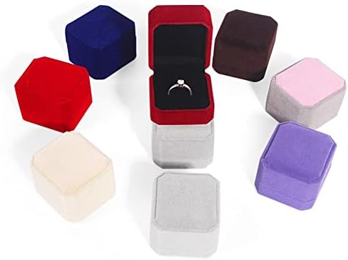 Loyjoy Minđuše za prikaz kutija za pakiranje sklopivo zaklopljenje narukvica za angažovanje ogrlica za amazing BELVET držač prstena