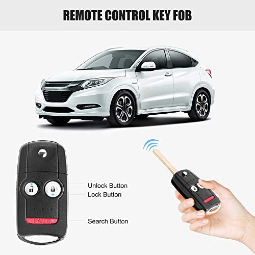 Vofono bez ključeva daljinski ključ FOB odgovara Honda Acura MDX 2007-2013 / RDX 2007 2008 2009 2010 2011 2012 2013 automobil za paljenje,