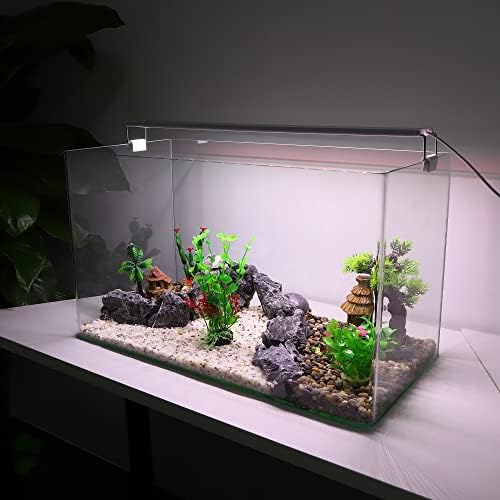 VOCOSTE 1 kom Aquarium Plastic Plants, Artificial Aquatic Plant for Fish Tank Plants Decor, Green, 7.87