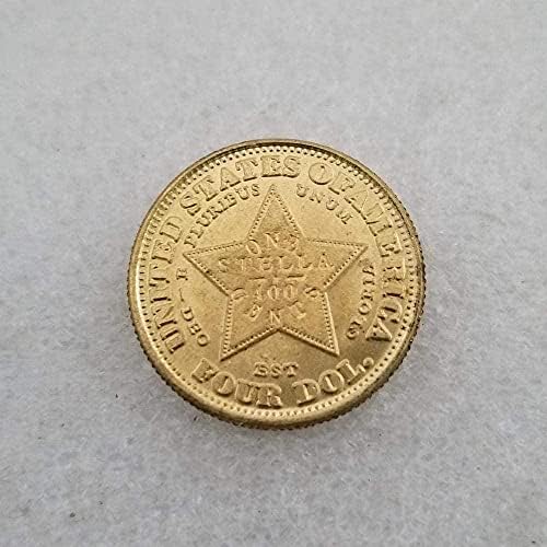 Starinski zanati Američki 1879 Zlatni kovanica sa srebrnom kolekcijom srebrnog dolara