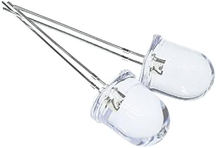 50 kom 10mm toplo Bijela LED Diodna svjetla svijetla sijalica lampe elektronske komponente Indikator diode koje emituju svjetlost
