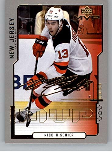 2020-21 Gornja paluba MVP 20. godišnjica treća zvjezdica 46 Nico Hischier New Jersey Devils NHL hokejaška trgovačka kartica