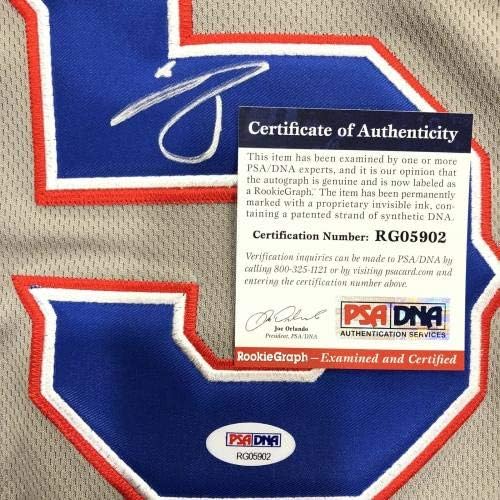 Willie Calhoun potpisan dres PSA / DNK Texas Rangers Autographing - autogramirani MLB dresovi