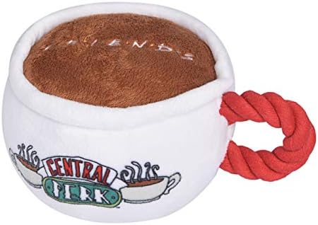 Prijatelji TV emisija Central Perk šolja za kafu plišana igračka za pse sa ručkom za uže| meka slatka Škripava igračka za sve pse