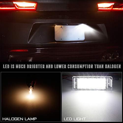 RUXIFEY LED lampica za registarske tablice sa otpornikom bez grešaka kompatibilna sa Camaro Corvette Equinox Impala Volt Cadillac