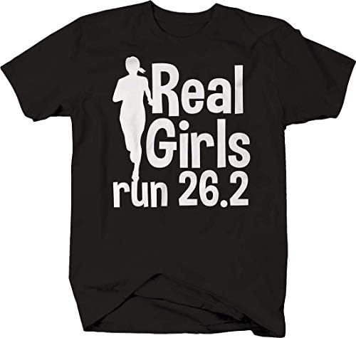 Real Girls Run 26.2 Silhouette Milete Trčanje treninga maratona maratona za muškarce