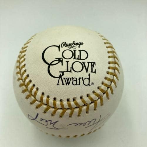 Rare Willie Mays potpisao Rawlings Gold Glove Award Baseball PSA DNK COA-autographed MLB Gloves