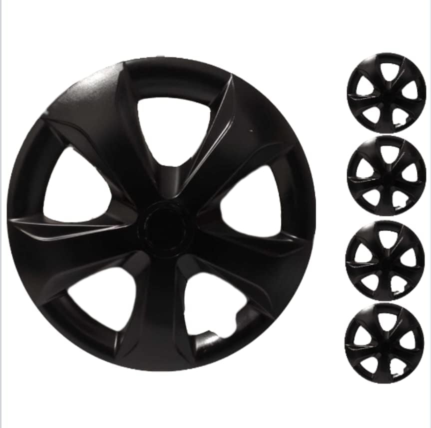 Coprit set poklopca od 4 kotača 13 inčni crni hubcap snap-on fits peugeot