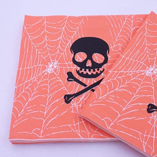 Bestripble tiskani papirni ručnici 1pc Halloween lobanja salveta Prekrasna udobna Halloween Tiskanje lubanje uzorak osigurava papirnate