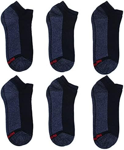 Hanes mens Max čarape sa niskim rezom, pakovanje od 6 parova