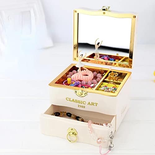Nirelief Musical nakit kutija muzička kutija nakit za skladištenje kutija za matičnu kutiju sa poklon za ladice za djevojku