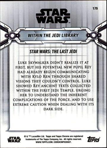 2019 TOPPS Chrome Star Wars Legacy 179 Luke Skywalker u okviru Trgovačke kartice Jedi biblioteke
