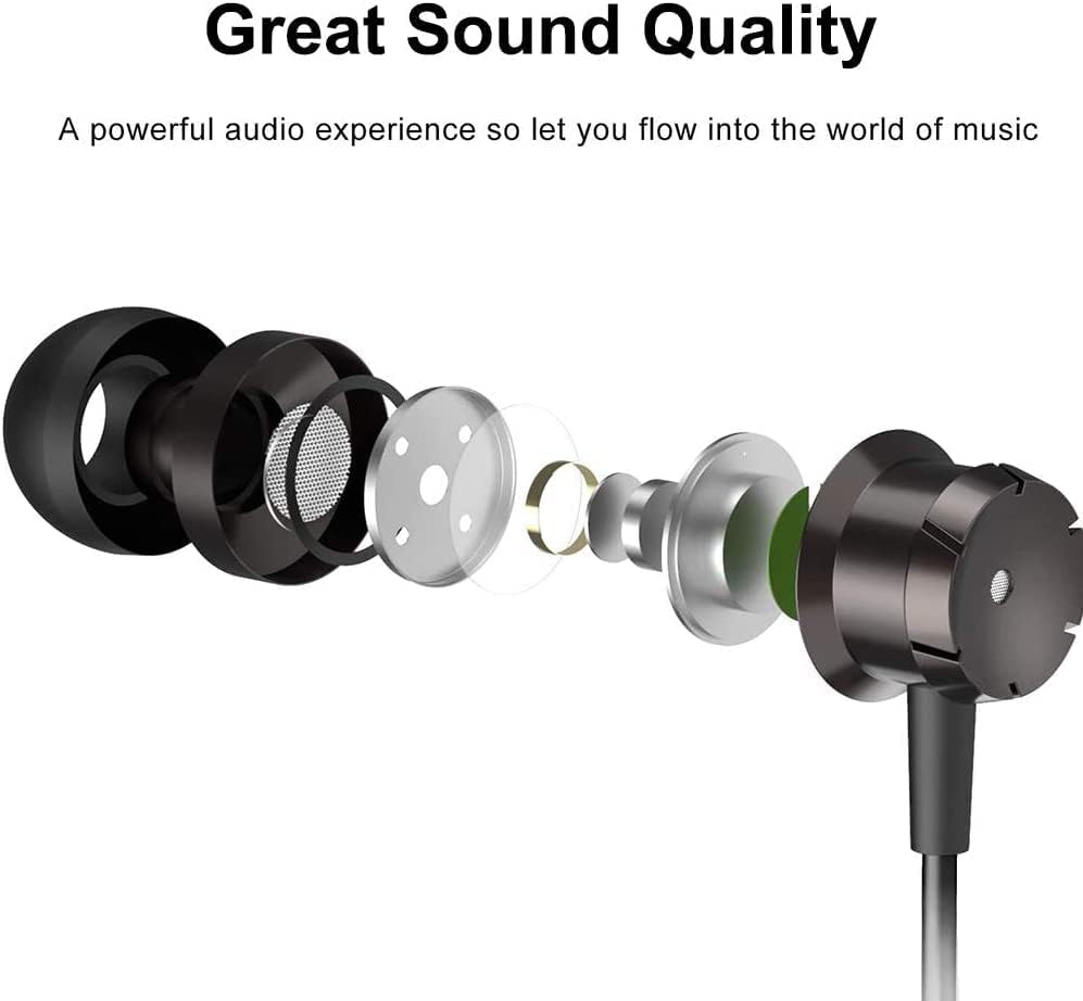 Earbudovi sa mikrofonom, bukom izolirajuće slušalice u ušima, slušalice kompatibilne s iPhoneom, iPod, iPad, MP3, Samsung-3 paketom