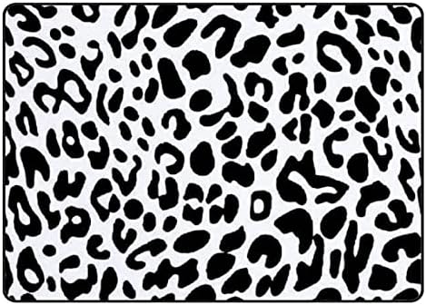 Xollar 80 x 58 u velikoj djeci prostirke za djecu Bijela crna leopard kožom mekani rasadnici za djecu Playmatt prostirki za dječje
