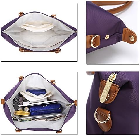 NNEE® Velika Velika vodootporna najlonska torba s višestrukim džepnim dizajnom - ljubičasta 2