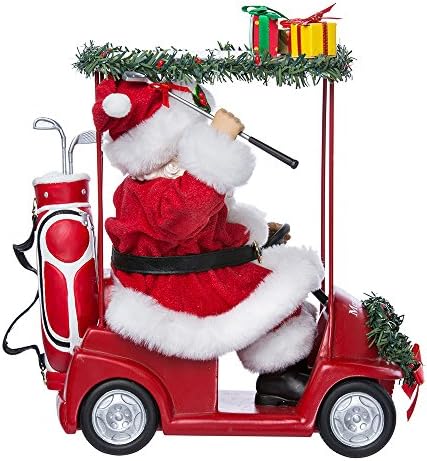 Kurt S. Adler Kurt Adler 11.25-inčni Fabriché Santa Vožnja golf kolica